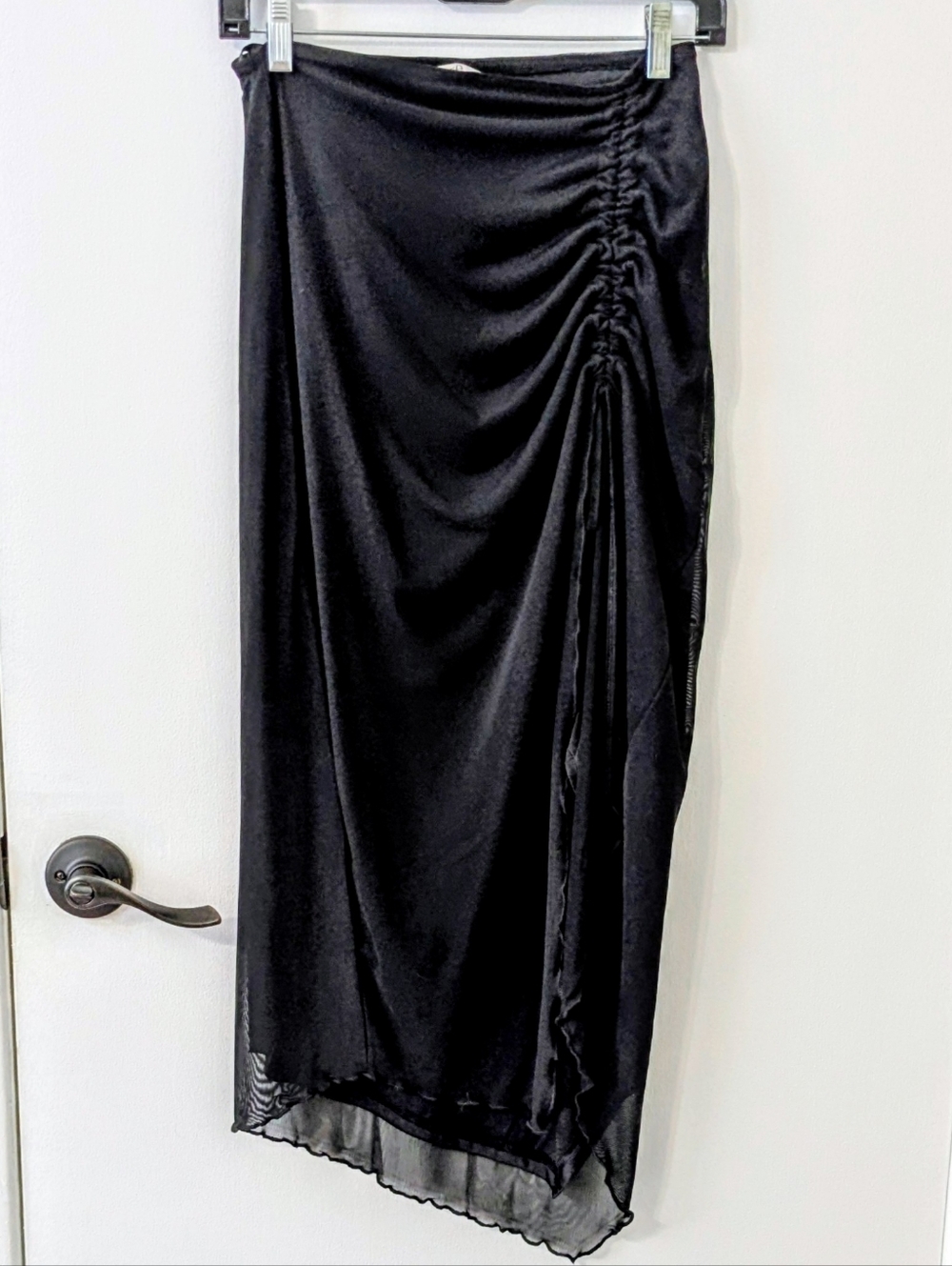 Banned Alternative Umbra Mesh Ruched Skirt